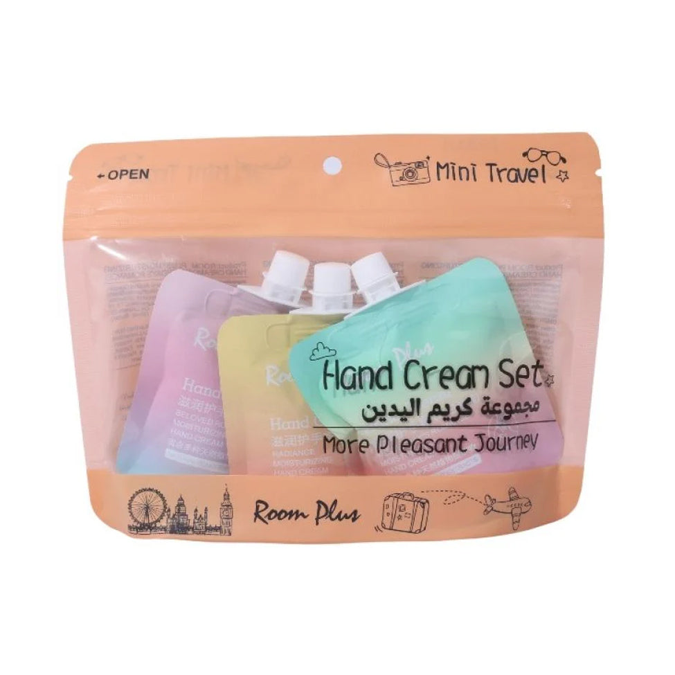 Room Plus Mini Moisturizing Hand Cream Set Plant Extract 3 x 30g
