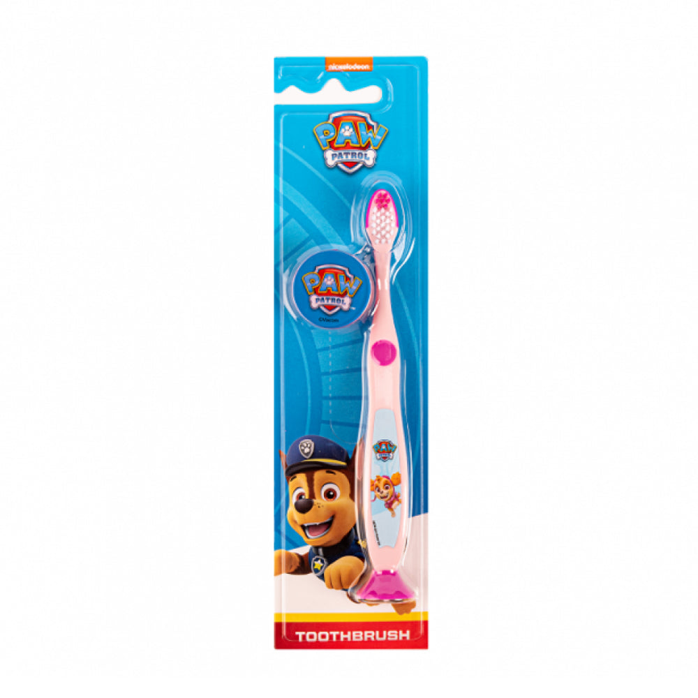 فرشاة أسنان للأطفال باو باترول مع غطاء من نيكلودين |  صيدلية.كوم.