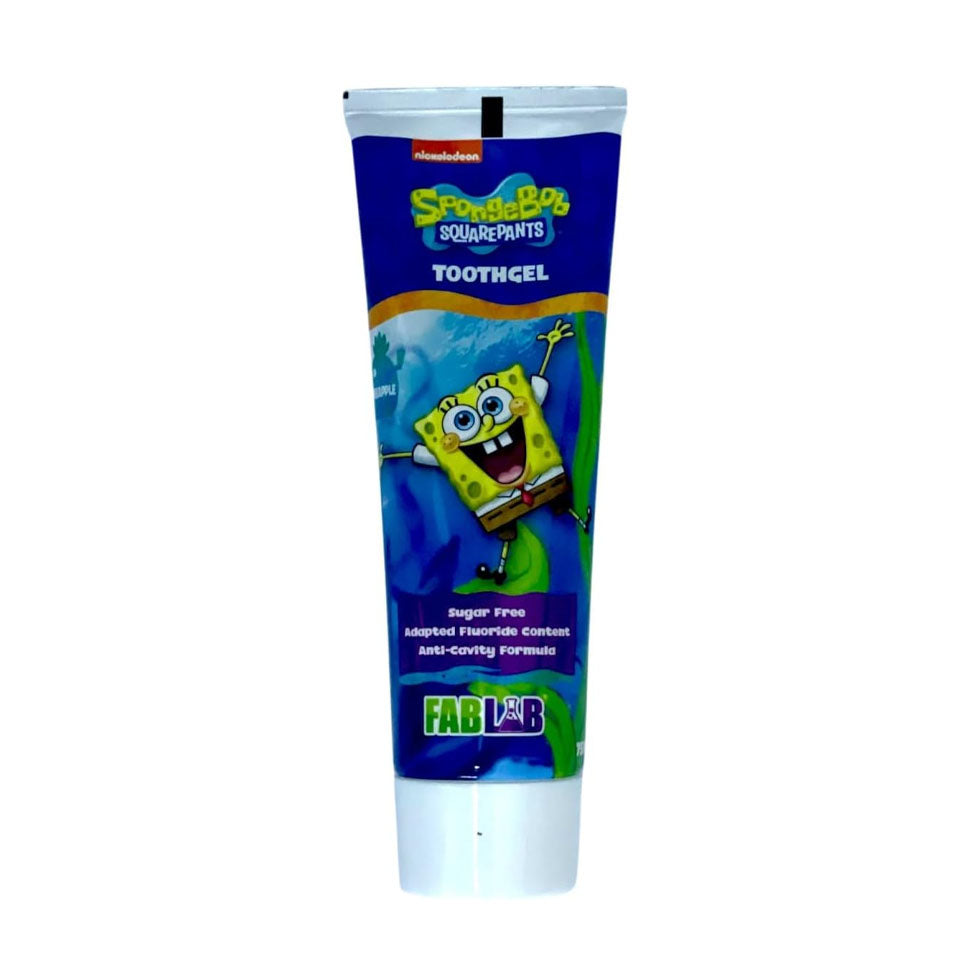 جل أسنان سبونج بوب للأطفال بنكهة الأناناس 75 مل من نيكلودين |  صيدلية.كوم.