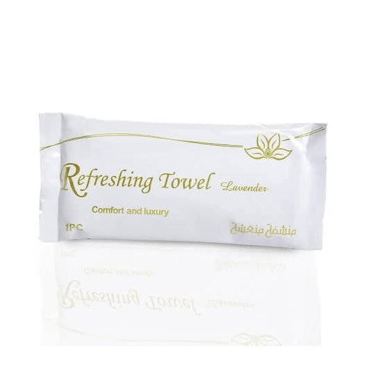 منشفة منعشة برائحة اللافندر عبوة
