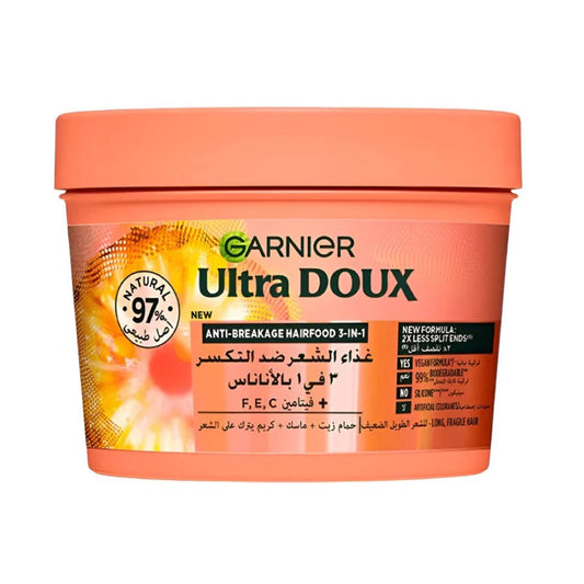 Garnier Ultra Doux 3 in 1 Anti-Breakage Pineapple for Long Hair 390 ml
