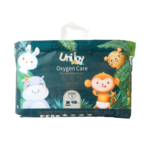 Uni Joy Oxygen Care Breathable Pants Regular Size Medium for Weight 6-11 kg Number 3 Quantity 48 Suit