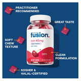 Bariatric Fusion Iron Easy Chew Cherry Flavor 48g