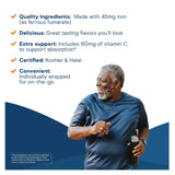 Bariatric Fusion Iron Easy Chew Cherry Flavor 48g