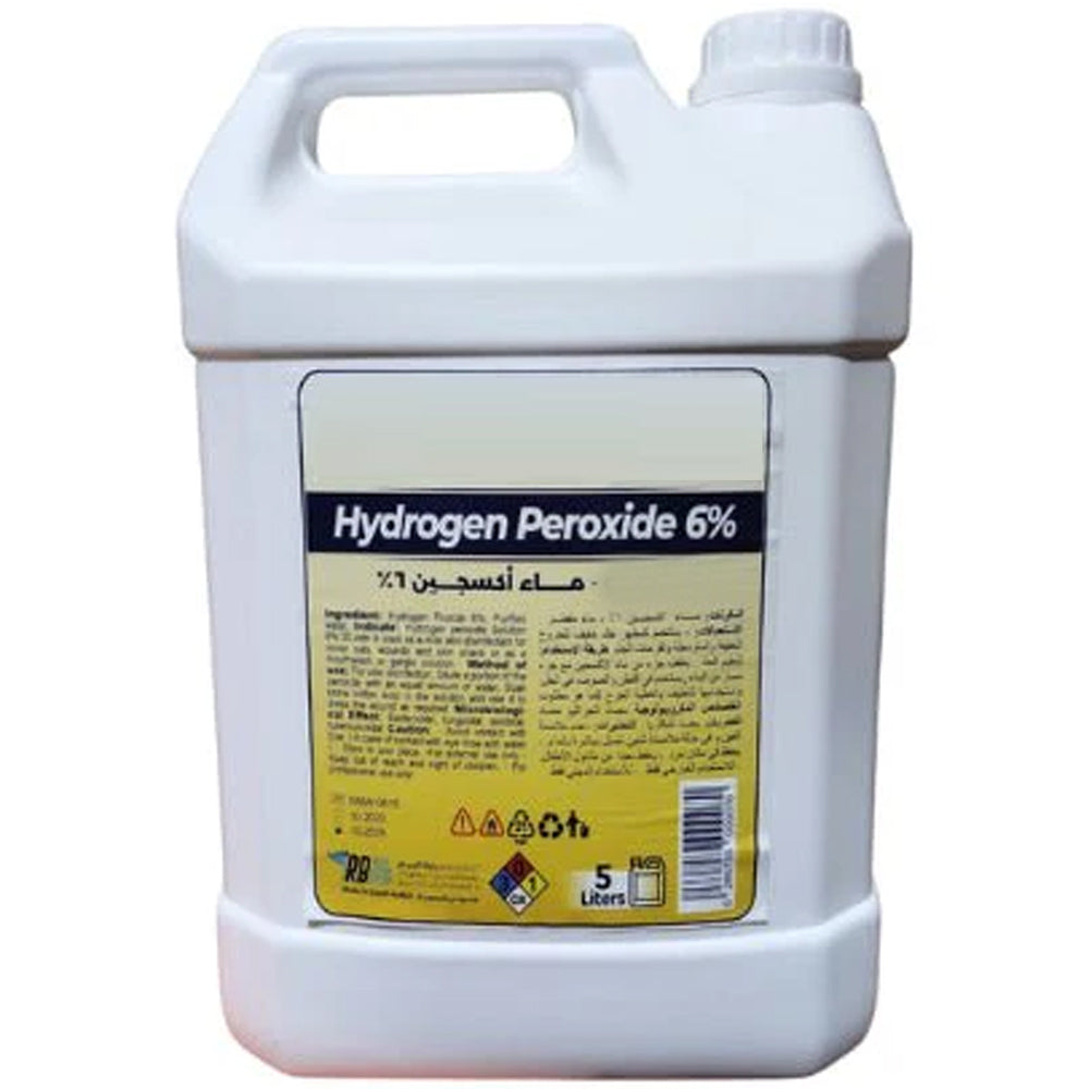هيدروجين بروكسيد 6% جالون 5 لتر |  صيدلية.كوم.