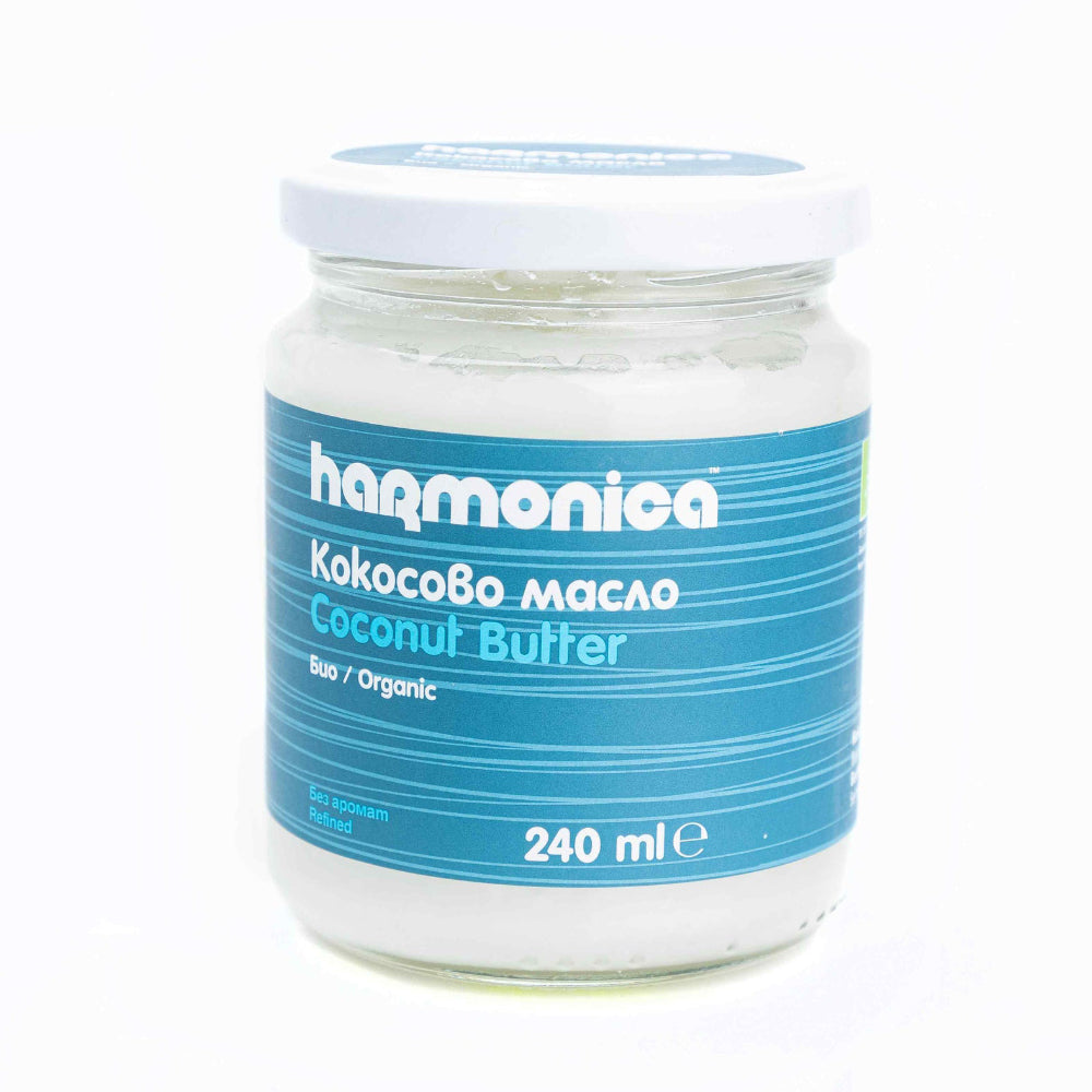 زبدة جوز الهند العضوية 240 مل من هارمونيكا |  صيدلية.كوم.