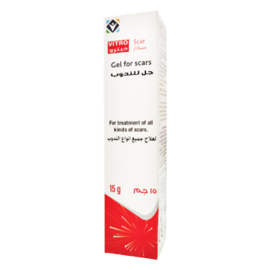 Vitro Scar Gel For The Treatment of Scars And Burns And Wounds 15 g
