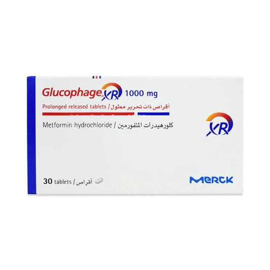 جلوكوفاج اكس ار 1000 مجم 30 قرص