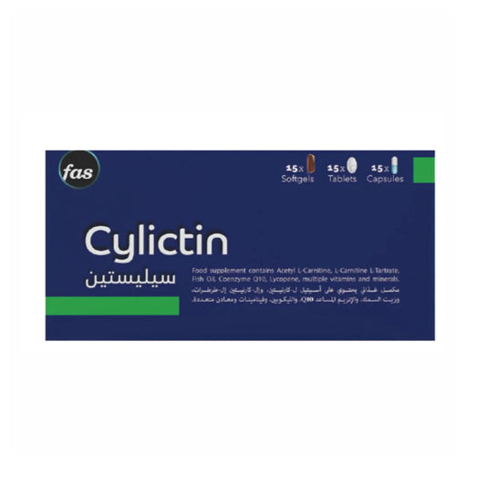 Cylictin Dietary Supplement for Men from Fas Triple Formula 45 Tablets