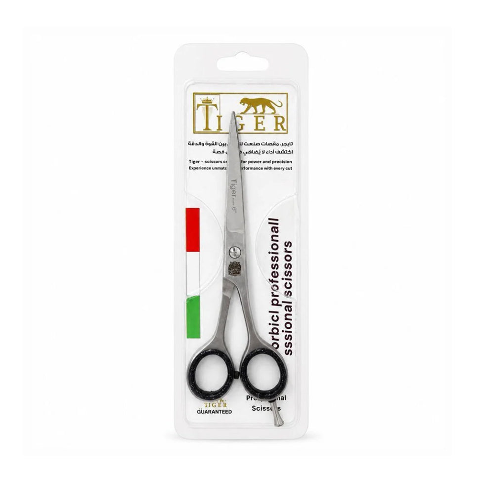 Tiger Laser Professional Hair Scissors TR653 Steel with Finger Support Rest 6 mm