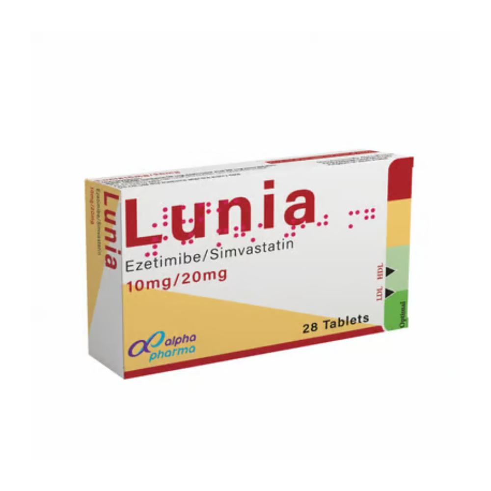 Lunia 10/20 mg 28 tablets