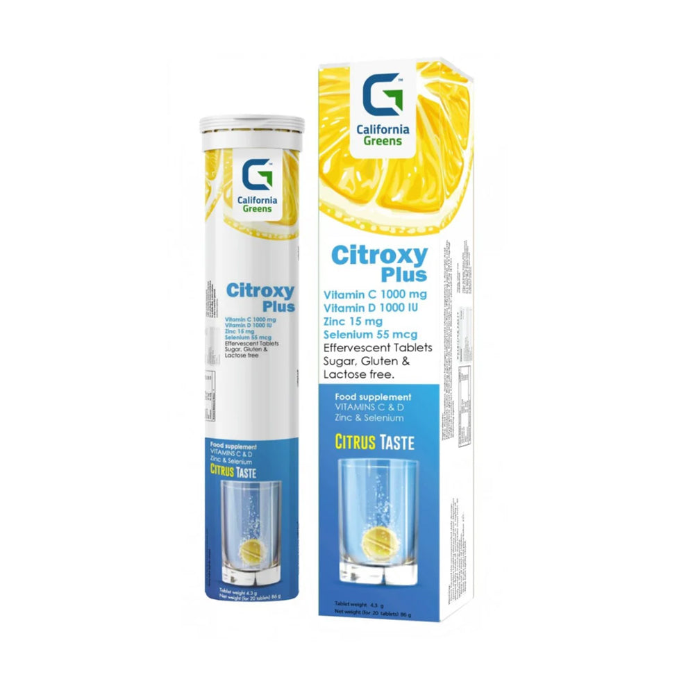 Citroxy Plus Vitamin C + D + Zinc Effervescent Tablets 20 Tablets