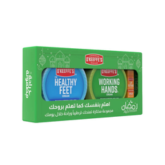 Okeeffes Care Set (Lip Balm + Healthy Feet Cream + Working Hands Cream)