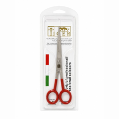 Tiger Laser Professional Steel Hair Scissors TR666 with Red Handle 6.50 mm