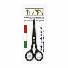 Tiger Laser Hair Scissors TR669 Professional Steel Line Black for Mustache 5 mm
