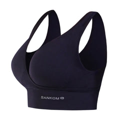 حمالة صدر من القطن العضوي الحاصل على براءة اختراع باللون الأسود من سانكوم |  صيدلية.كوم.