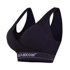 حمالة صدر رياضية حاصلة على براءة اختراع باللون الاسود من سانكوم |  صيدلية.كوم.