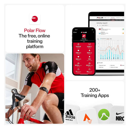 بولار جهاز مراقبة معدل ضربات القلب M-XXL بتقنية الحساس البصري للإستشعار باللون الأسود |  صيدلية.كوم.