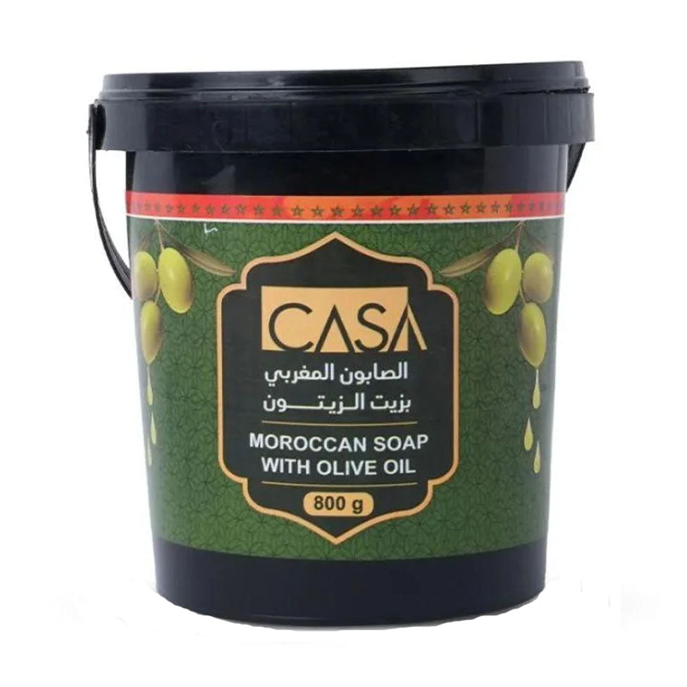 Casa Moroccan Soap With Natural Olive Oil For Exfoliating And Cleansing The Body 800 g