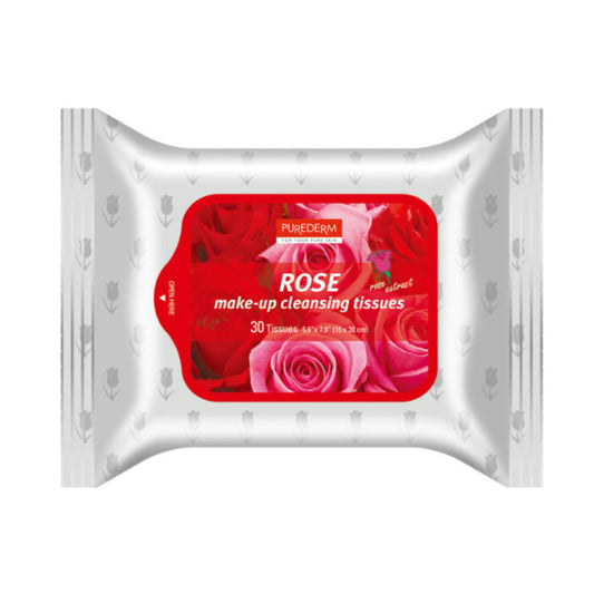 Purederm Makeup Remover Wipes Natural Rose 30 Wipes
