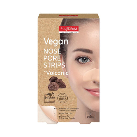 Purederm Vegan Nose Pore Strip Volcanic 6 Strips