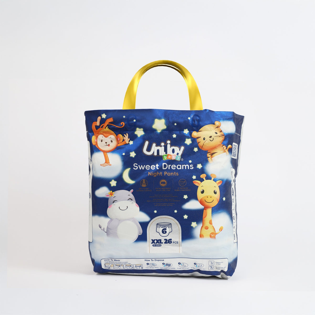 يوني بنطلون جوي احلام سعيدة مقاس كبير جدا جدا  من 15-20 كيلو مقاس 6 عدد 26 لباس |  صيدلية.كوم.