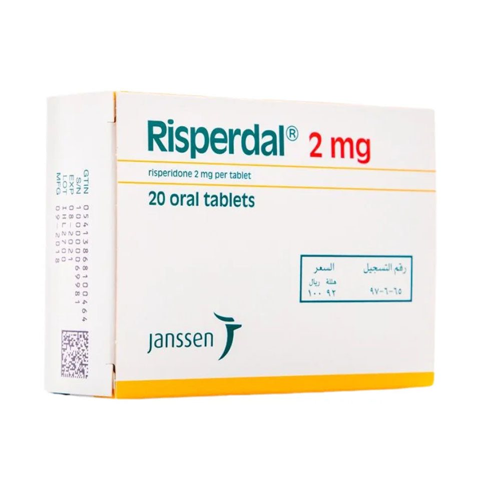Risperdal 2 mg 60 Tablets