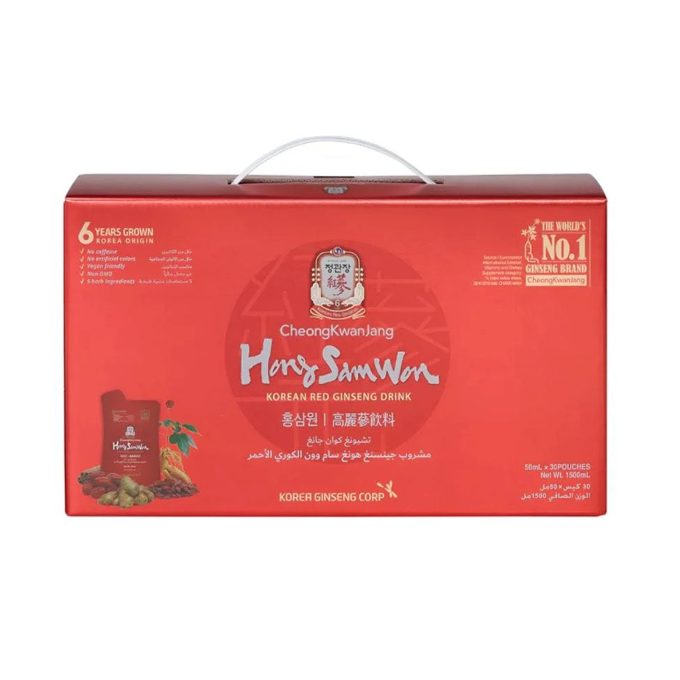Jung Kwan Jang Korean Red Ginseng Drink Hong Sam Won 50 ml 30 Bags