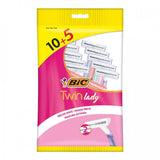 Bic Twin Lady Women's Razor Blades 10+5 Pieces