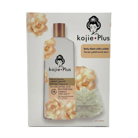 Koji Plus 250ml Aromatic Body Wash with Velvety Jasmine Loofah