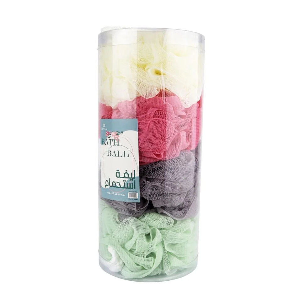 Lofian Spherical Soft Bath Loofah 4 Pieces