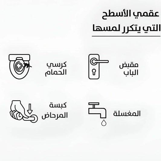 بي سيف بخاخ معقم للاسطح فوري لكرسي الحمام برائحة النعناع 75 مل