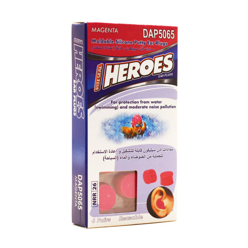 سدادات الاذن سيليكون قابلة للتشكيل 6 ازواج DAP 5065 من ريتسيل