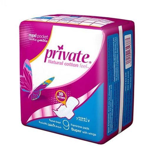 Private Maxi Super 9 Sanitary Pads