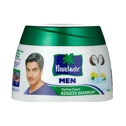 Men's anti-dandruff hair cream with coconut and lemon Parachute 140 ml