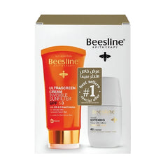 Beezline Ultra Screen Invisible Sunscreen Cream 60 Ml + Fragrance-Free Roll-On Deodorant For Skin Lightening For 48 Hours 50 Ml