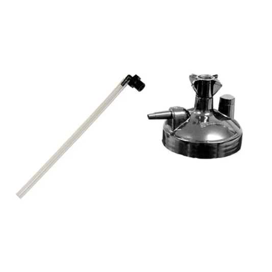 Oxygen generator connection to humidifier bottle with 60 cm tube