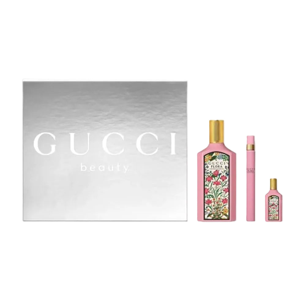 Flora Gorgeous Gardenia Eau de Parfum for Women 100 ml + 5 ml perfume + 10 ml perfume by Gucci