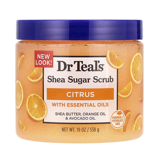 Dr.Teals Body Scrub With Sugar, Shea Butter, Citrus, And Vitamin C 538 Gm