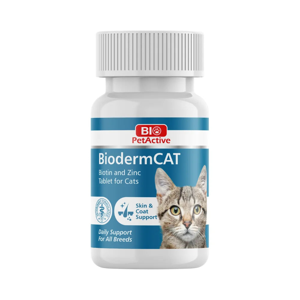 بيو بيت أكتيف بيوديرم كات لدعم بشرة وفراء القطط، 100 قرص، 30 جم |  صيدلية.كوم.
