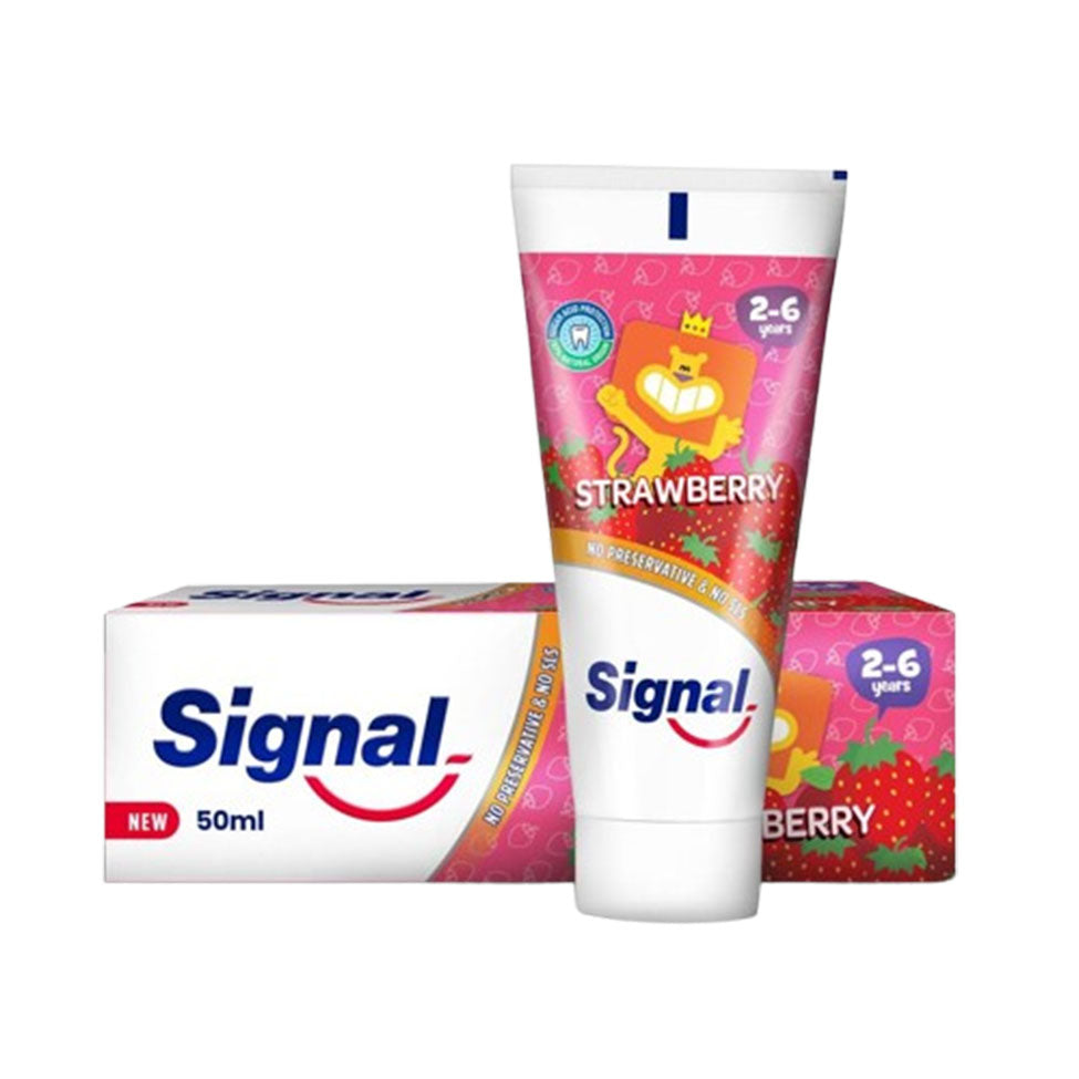 معجون اسنان للأطفال بالفراولة 50 مل من سيجنال |  صيدلية.كوم.