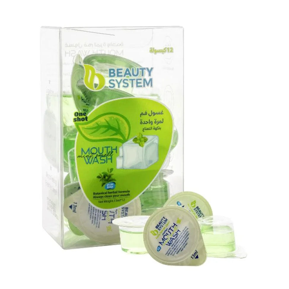 Beauty System Refreshing Mint Mouthwash Capsules 12 Capsules × 13 Ml