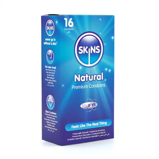 Skins Natural Condoms 16 Pieces