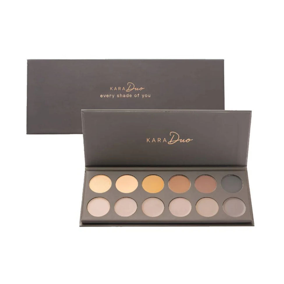 Kara Duo Eye Brow Palette Gel And Powder From First Impression