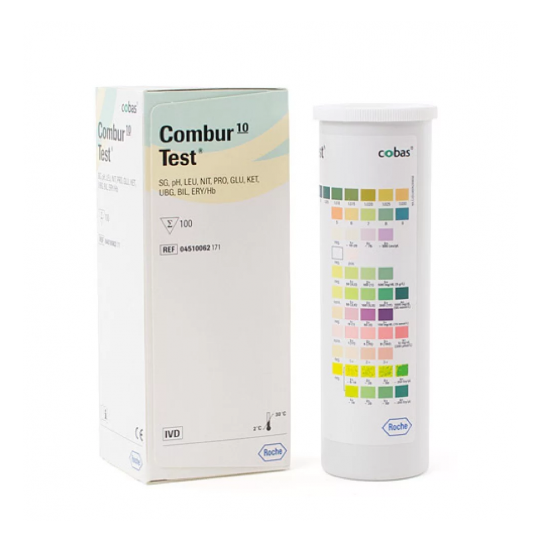شرائط فحص البول كومبير 10 بارومتر |  صيدلية.كوم.