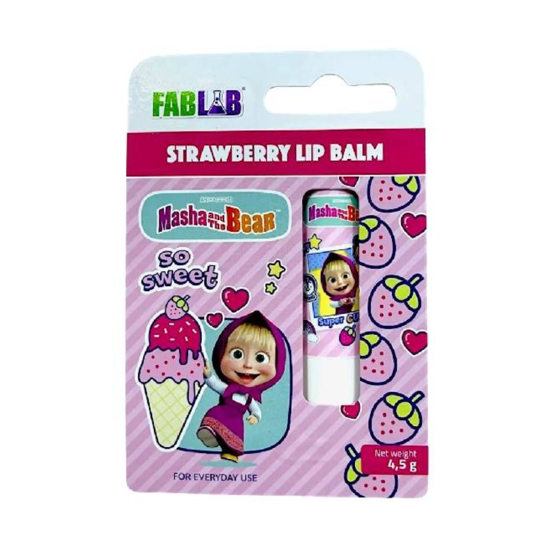 ديزني مرطب شفاه للأطفال فاب لاب ماشا بالفراولة 4.5 جرام |  صيدلية.كوم.