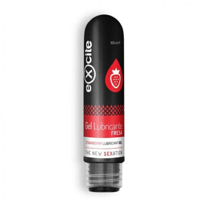 جل مساج ومزلق بنكهة الفراولة من اكسايت 100 مل |  صيدلية.كوم.