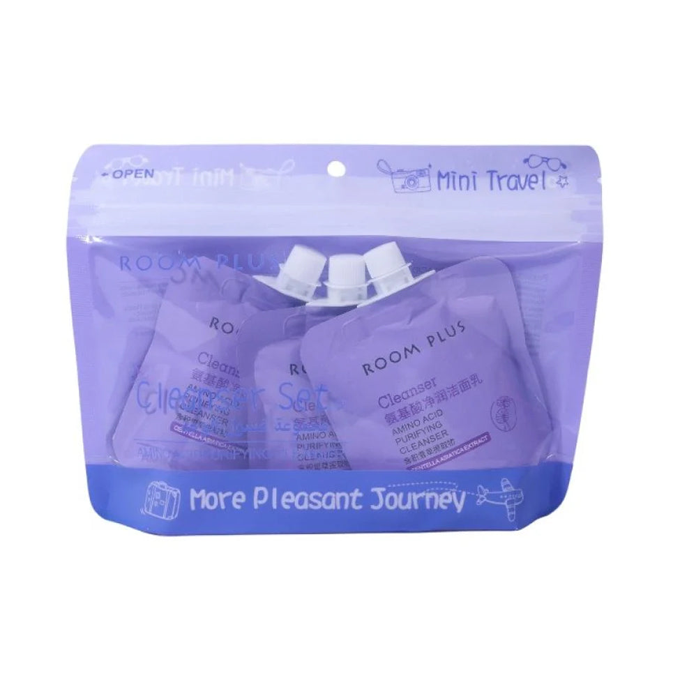 Room Plus Mini Personal Care Purifying Facial Cleanser Set With Amino Acids 3 x 30g