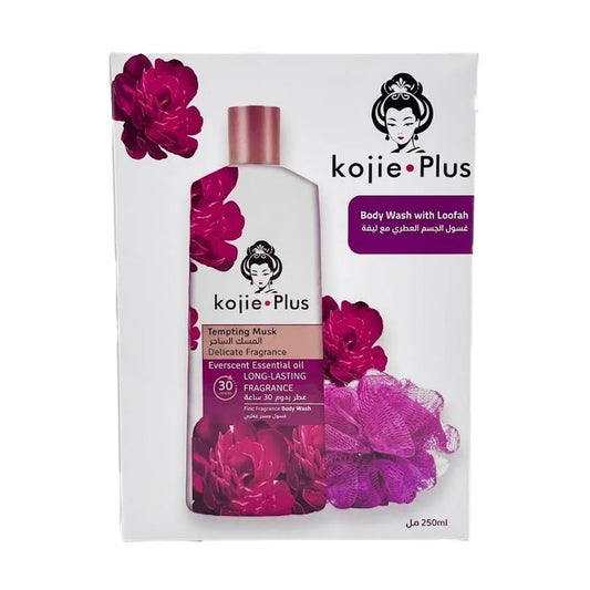 Koji Plus Enchanting Musk Scented Body Wash with Loofah 250 ml