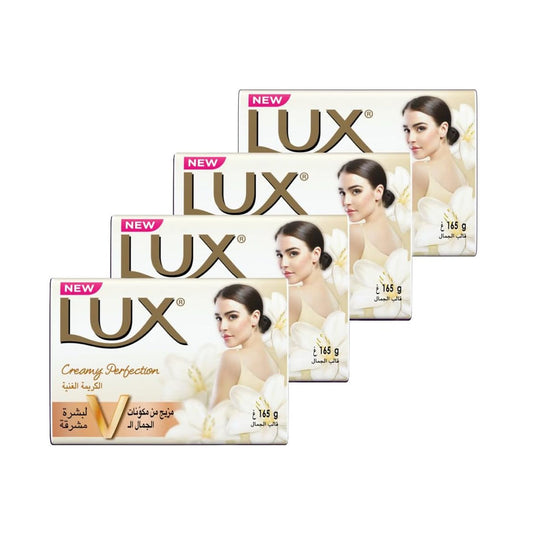 4 x Lux offer Creamy Perfection soap bar 165 grams